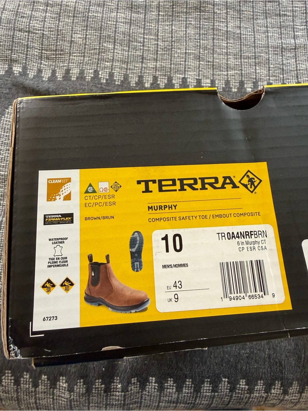 Terra Murphy Men's Brown Composite Safety Chelsea Boots